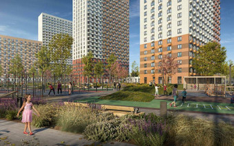 Территория ЖК Люберцы парк»