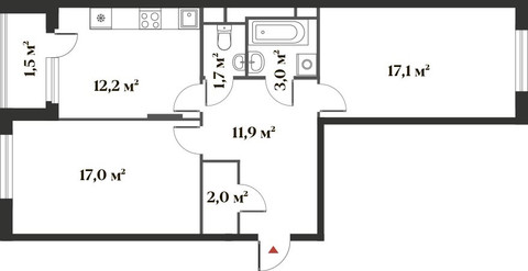 Планировка квартиры, ID 443558