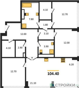 Планировка квартиры, ID 271156