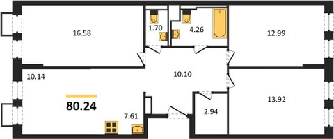 Планировка квартиры, ID 144457
