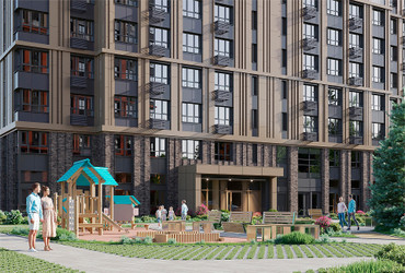 Планировка студии(квартира) площадью 28.7 квадратных метров в ЖК “Лесная Коллекция”