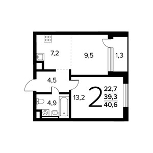 Планировка квартиры, ID 551021