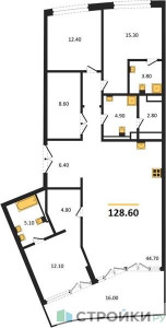 Планировка квартиры, ID 524340