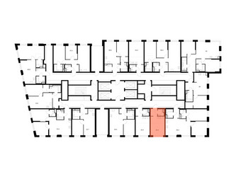 Планировка студии(квартира) площадью 20.4 квадратных метров в ЖК “ЖК 2-й Иртышский”