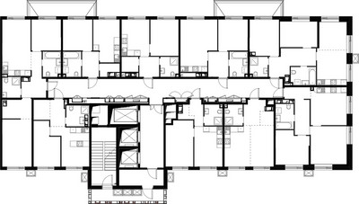 Планировка однокомнатной(квартира) площадью 38.2 квадратных метров в ЖК “ЖК Малевич”