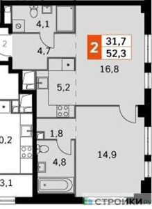 Планировка квартиры, ID 321521