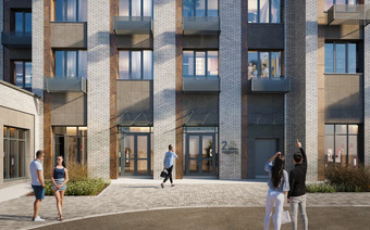 Придомовая территория ЖК “Вязёмы Парк”