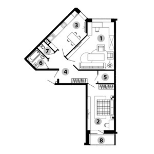 Планировка квартиры, ID 465819