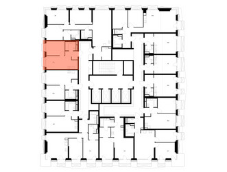 Планировка однокомнатной(квартира) площадью 31.7 квадратных метров в ЖК “ЖК 2-й Иртышский”