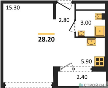 Планировка квартиры, ID 112943