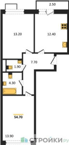 Планировка квартиры, ID 310909