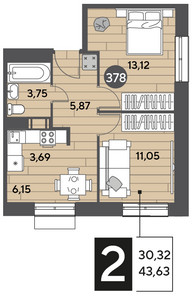 Планировка квартиры, ID 446791