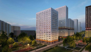 ЖК "Кузьминский лес" в вечернее время