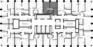 Планировка однокомнатной(квартира) площадью 34 квадратных метров в “ЖК SET (Сет)”