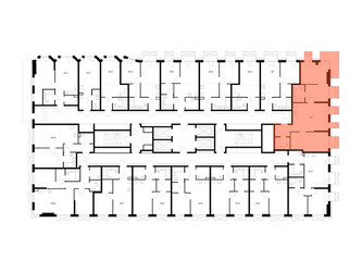 Планировка двухкомнатной(квартира) площадью 74.1 квадратных метров в ЖК “ЖК 2-й Иртышский”