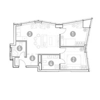 Планировка двухкомнатной(квартира) площадью 60.84 квадратных метров в “УНО Горбунова”