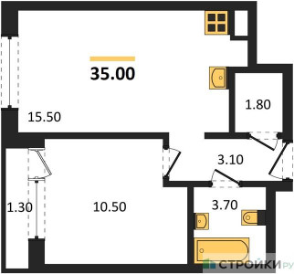 Планировка квартиры, ID 514460