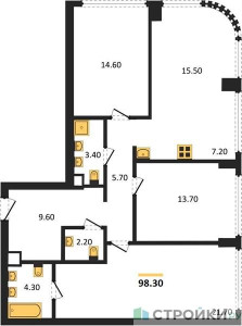 Планировка квартиры, ID 270838