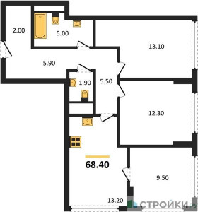 Планировка квартиры, ID 496894