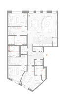 Планировка трехкомнатной(квартира) площадью 172.7 квадратных метров в “ЖК Николь”