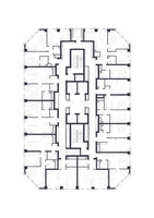 Планировка однокомнатной(квартира) площадью 42.7 квадратных метров в “ЖК 1-й Нагатинский (Первый Нагатинский)”