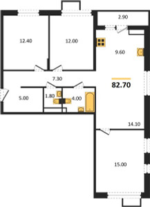 Планировка квартиры, ID 134195