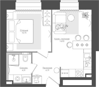 Планировка квартиры, ID 226756