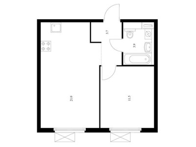 Планировка квартиры, ID 39420