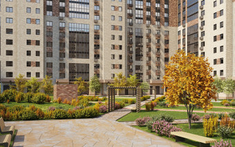 Зона отдыха в ЖК « FoRest»