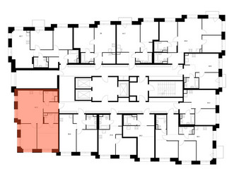 Планировка двухкомнатной(квартира) площадью 61 квадратных метров в ЖК “ЖК Онежский вал”