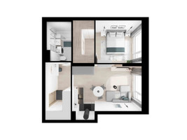 Планировка однокомнатной(квартира) площадью 42.1 квадратных метров в “ЖК Алтуфьевское 53”