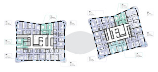 Планировка однокомнатной(квартира) площадью 56.48 квадратных метров в “СберСити в Рублево-Архангельском”