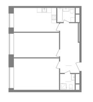 Планировка трехкомнатной(квартира) площадью 78.8 квадратных метров в “ЖК Stellar City (Стеллар Сити)”