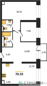 Планировка квартиры, ID 145135