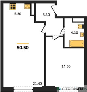 Планировка квартиры, ID 529012