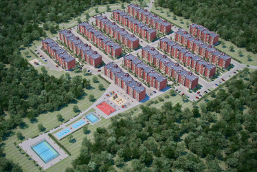 Планировка однокомнатной(квартира) площадью 33 квадратных метров в ЖК “ЖК Марусино 2”