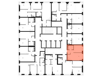 Планировка однокомнатной(квартира) площадью 34.1 квадратных метров в ЖК “ЖК 2-й Иртышский”