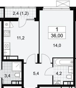 Планировка квартиры, ID 266076