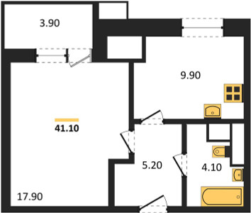 Планировка квартиры, ID 111482
