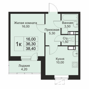 Планировка апартаментов, ID 547691