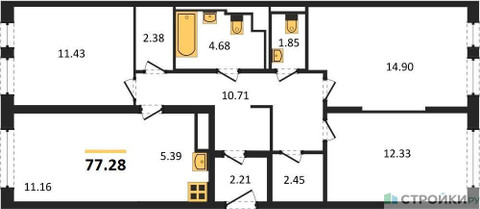 Планировка квартиры, ID 108723