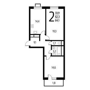 Планировка квартиры, ID 550657