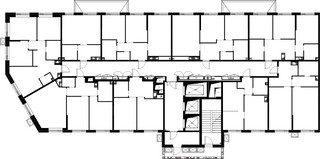 Планировка однокомнатной(квартира) площадью 56.2 квадратных метров в “ЖК Малевич”
