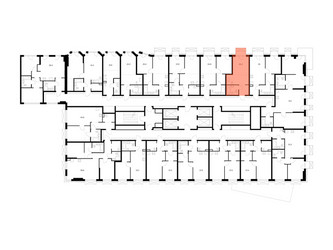 Планировка студии(квартира) площадью 24.3 квадратных метров в ЖК “ЖК 2-й Иртышский”