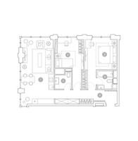 Планировка трехкомнатной(квартира) площадью 76.8 квадратных метров в “ЖК ВЭРИ на Миклухо-Маклая”