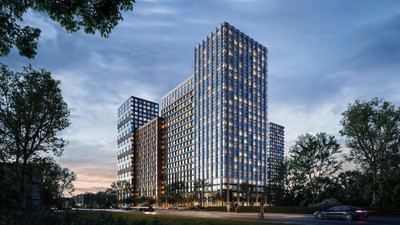 Планировка однокомнатной(квартира) площадью 45.7 квадратных метров в ЖК “ЖК Петровский парк II”