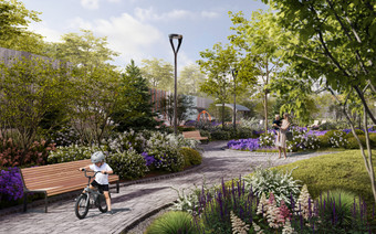 Зона отдыха в ЖК “Симоновский вал”