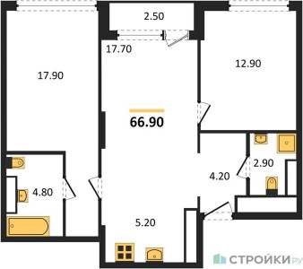 Планировка квартиры, ID 115913
