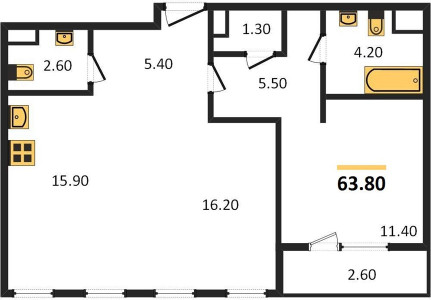 Планировка квартиры, ID 274123