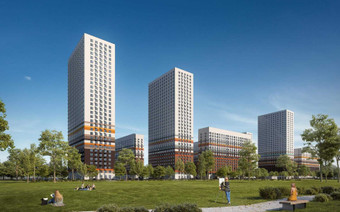 Зелёная зона в ЖК "Дмитровский Парк"